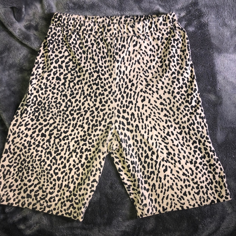 Cheetah Print Biker Shorts